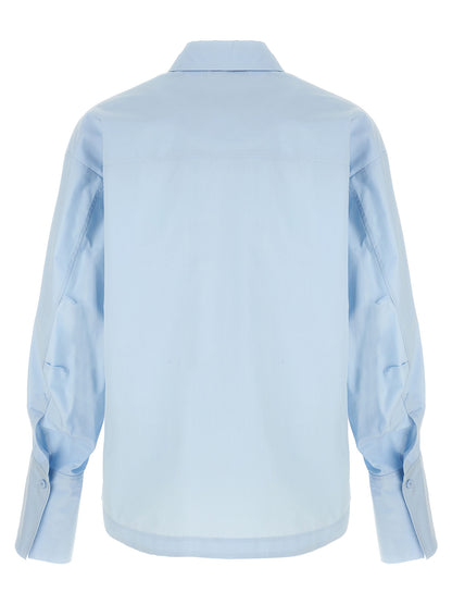 The Attico Blue Cotton Blouse