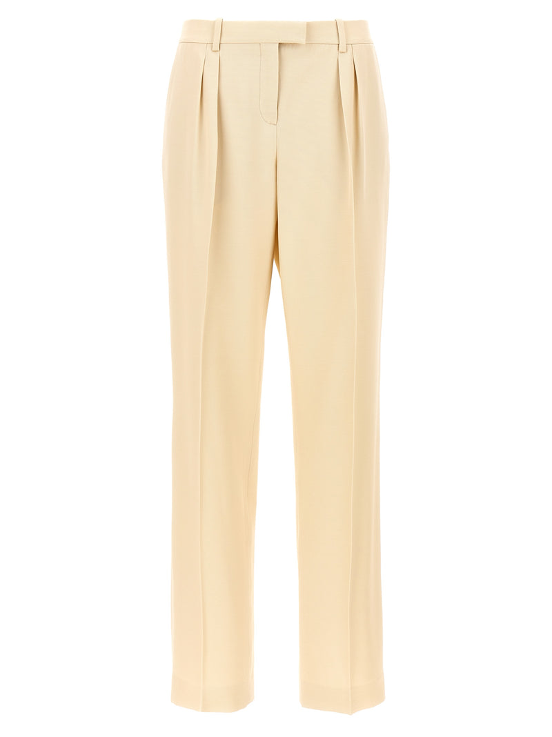 Tom Ford Beige Silk Dress Pants for Women