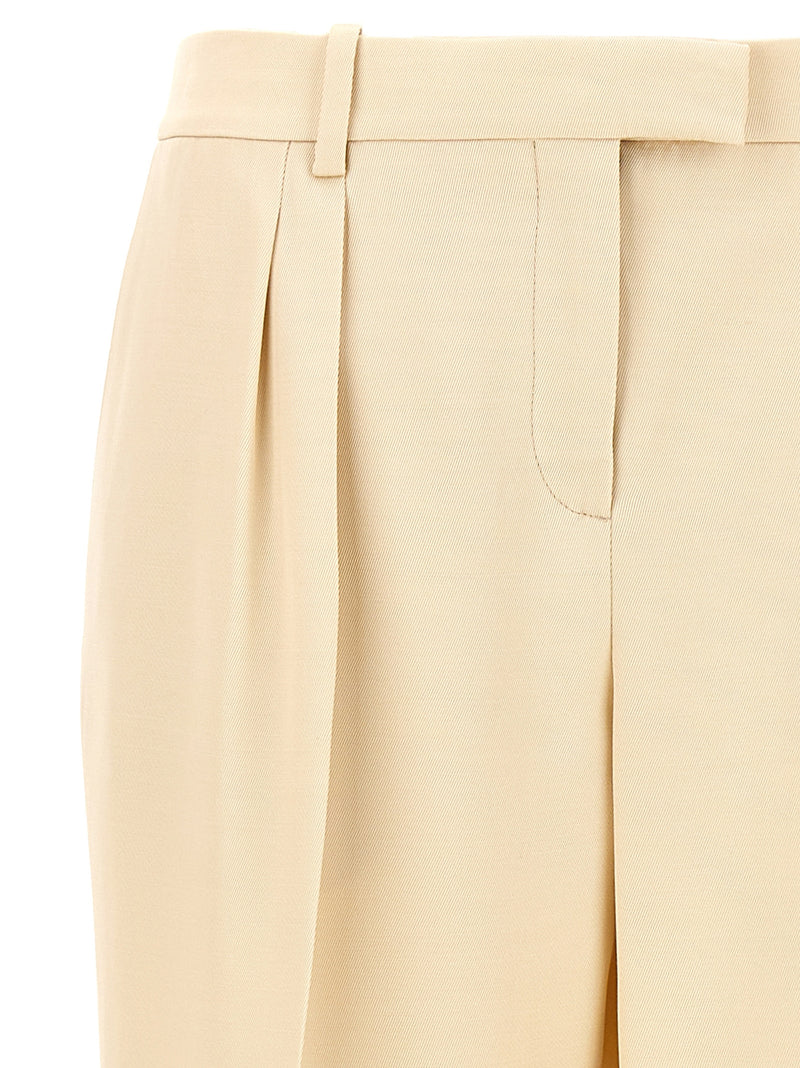 Tom Ford Beige Silk Dress Pants for Women