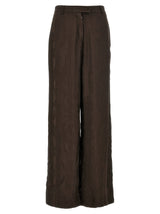 F.R.S. - FOR RESTLESS SLEEPERS Brown Viscose Arche Pants
