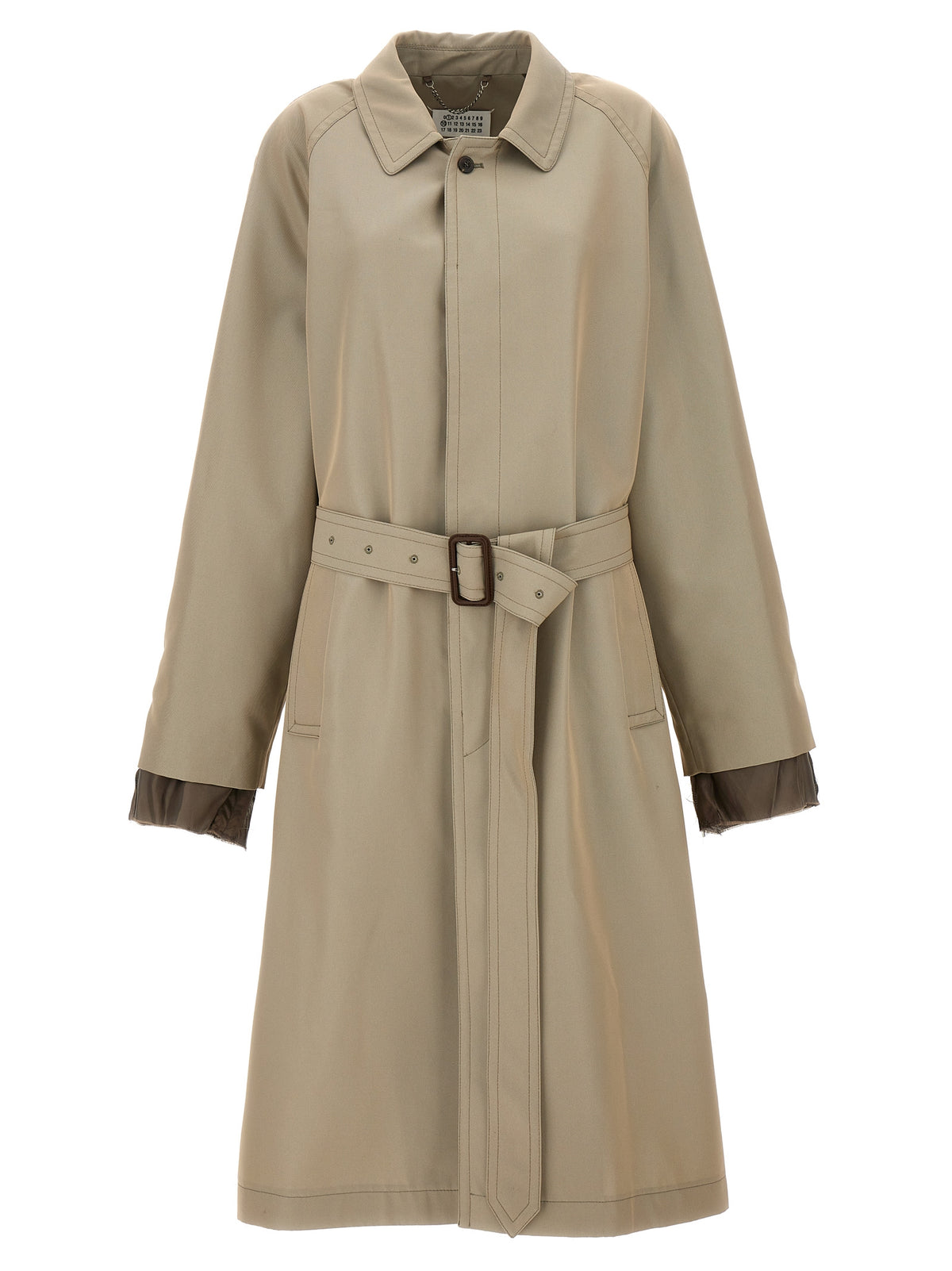 Maison Margiela Beige Cotton Trench Coat for Men
