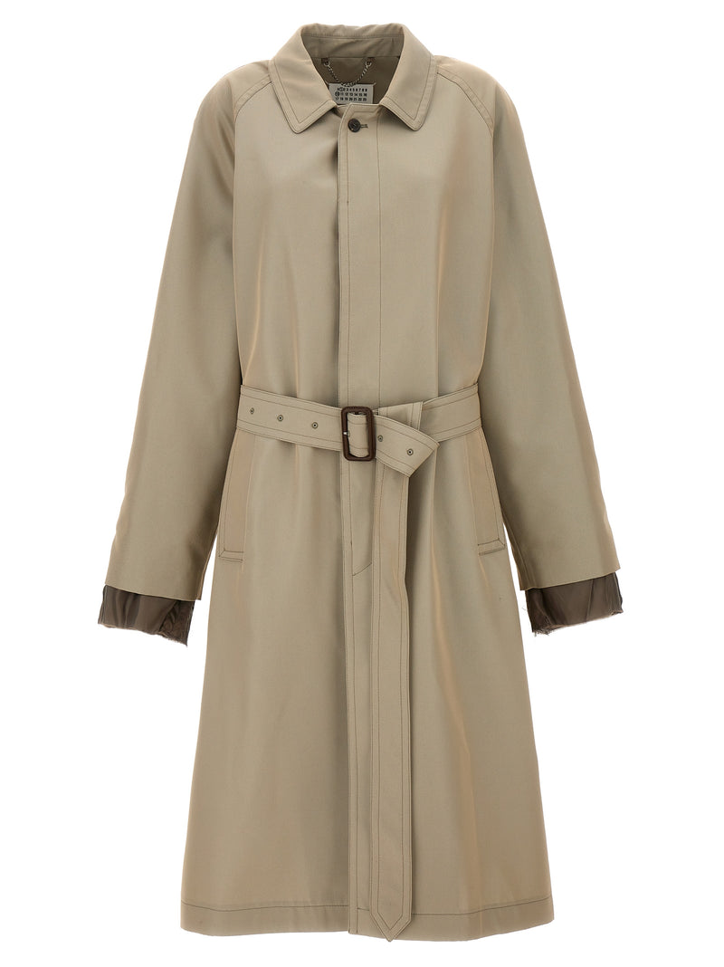 Maison Margiela Beige Cotton Trench Coat for Men