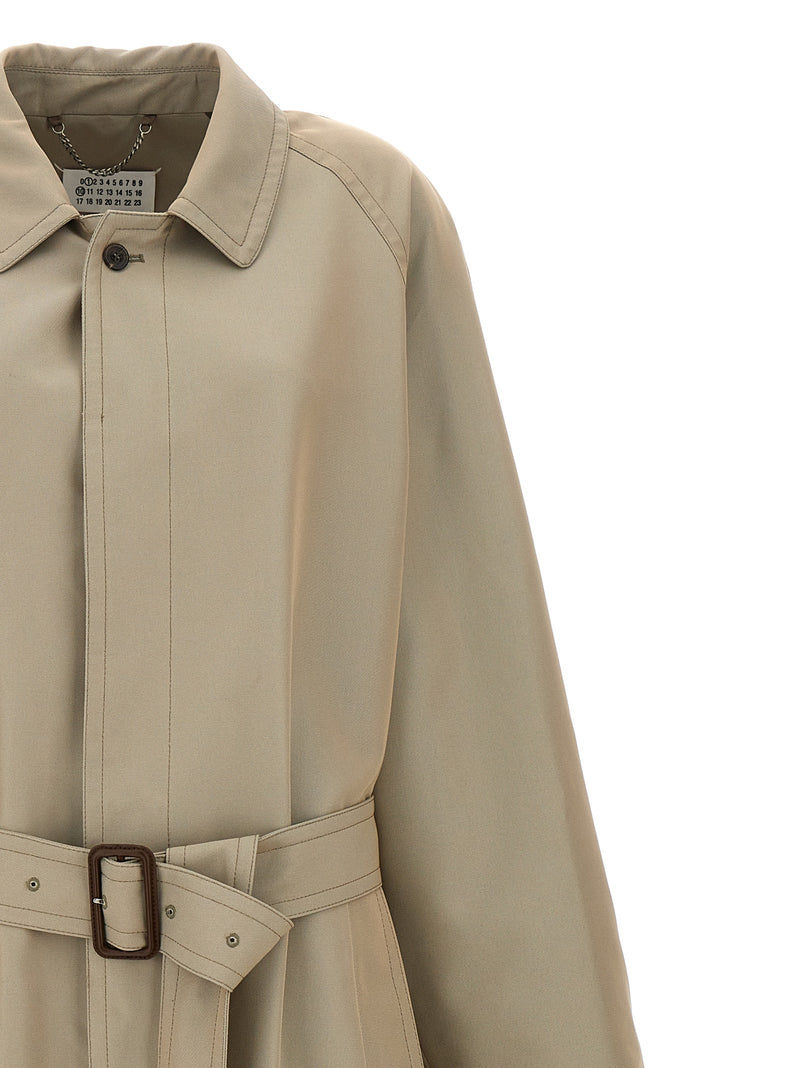 Maison Margiela Beige Cotton Trench Coat for Men