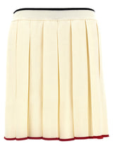 Thom Browne White Virgin Wool Long Skirt