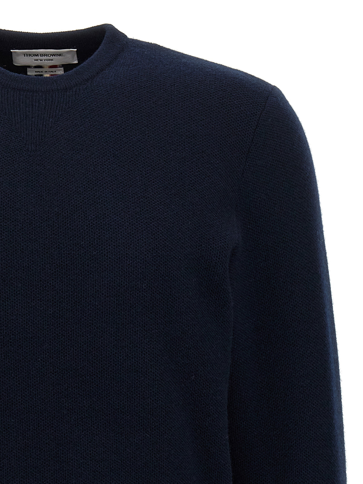 Cardigan en Laine Vierge Bleu Thom Browne