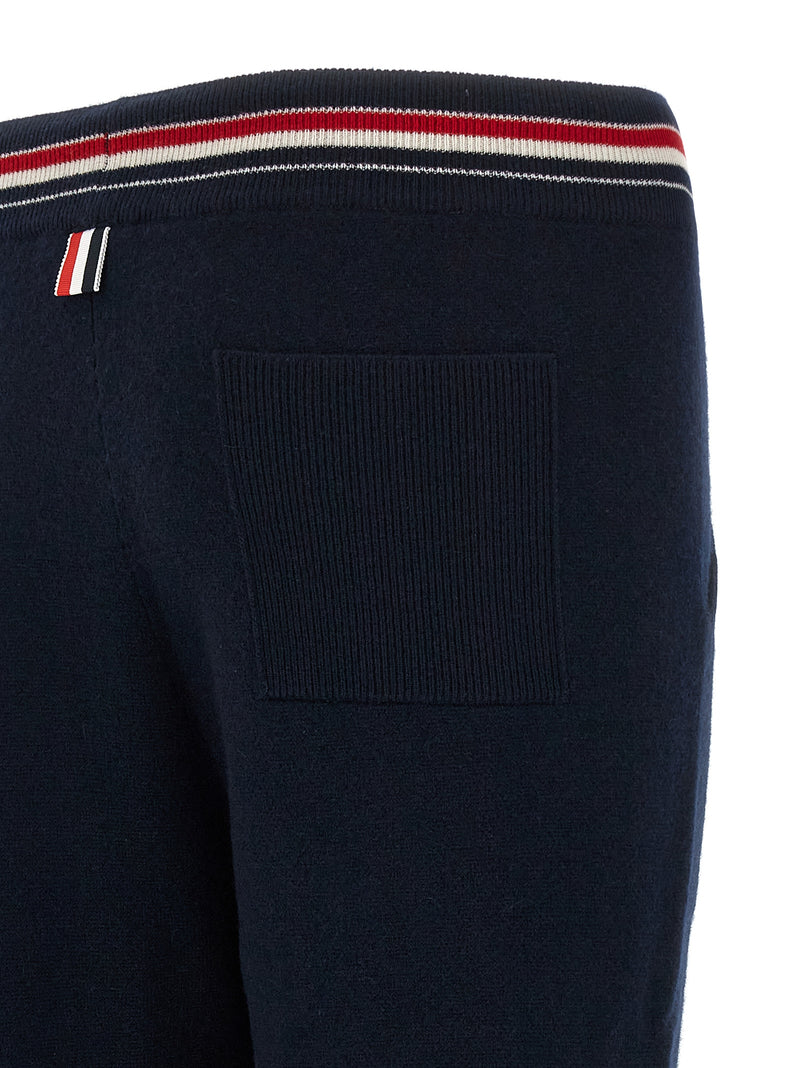 Thom Browne Blue Cashmere Joggers - Luxury Workout Pants