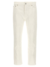 Department 5 Drake White Cotton Straight-Leg Jeans