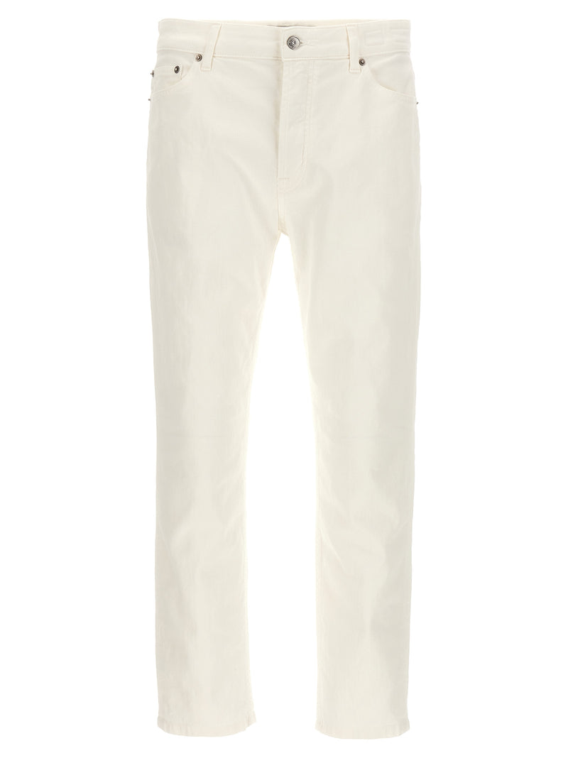 Department 5 Drake White Cotton Straight-Leg Jeans