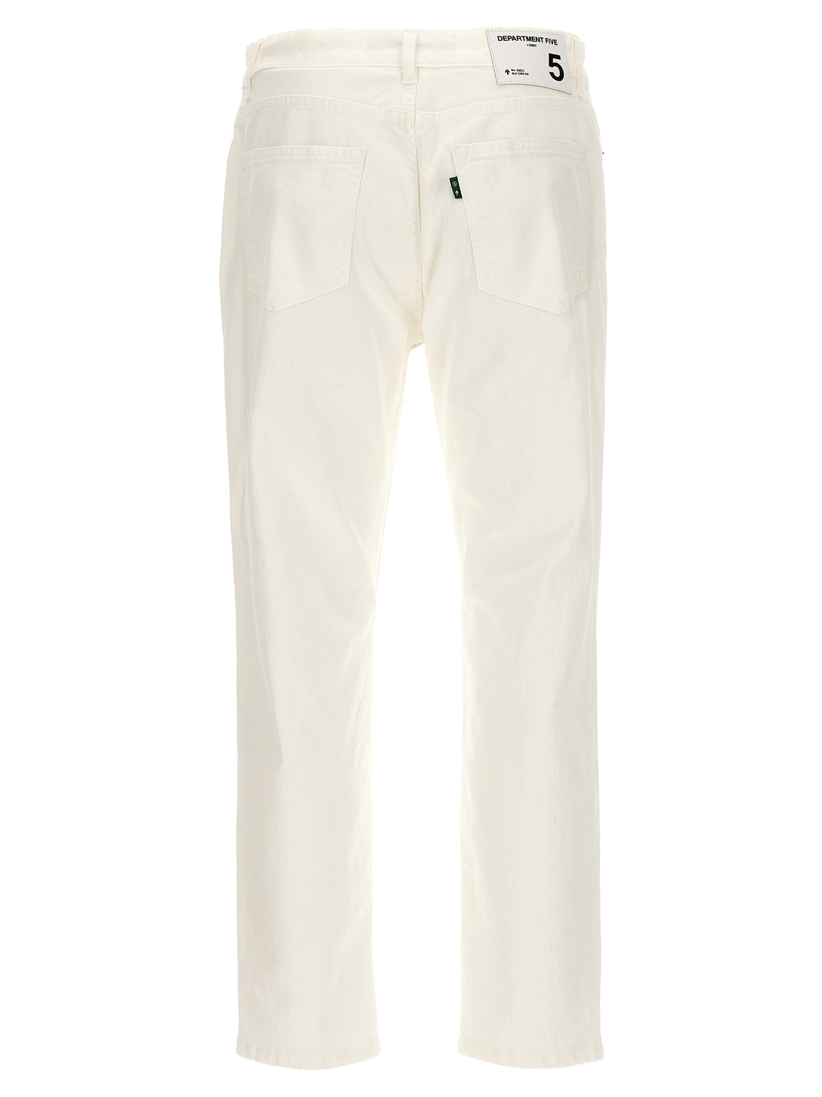 Department 5 Drake White Cotton Straight-Leg Jeans