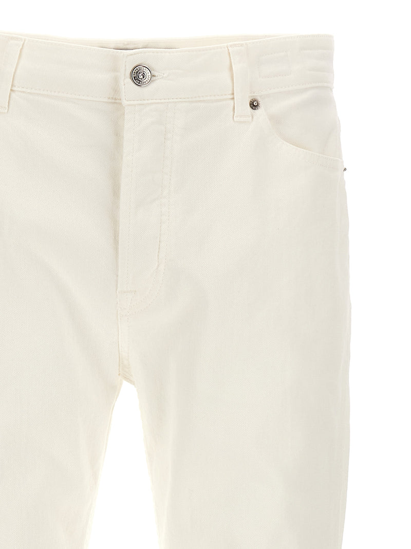Department 5 Drake White Cotton Straight-Leg Jeans
