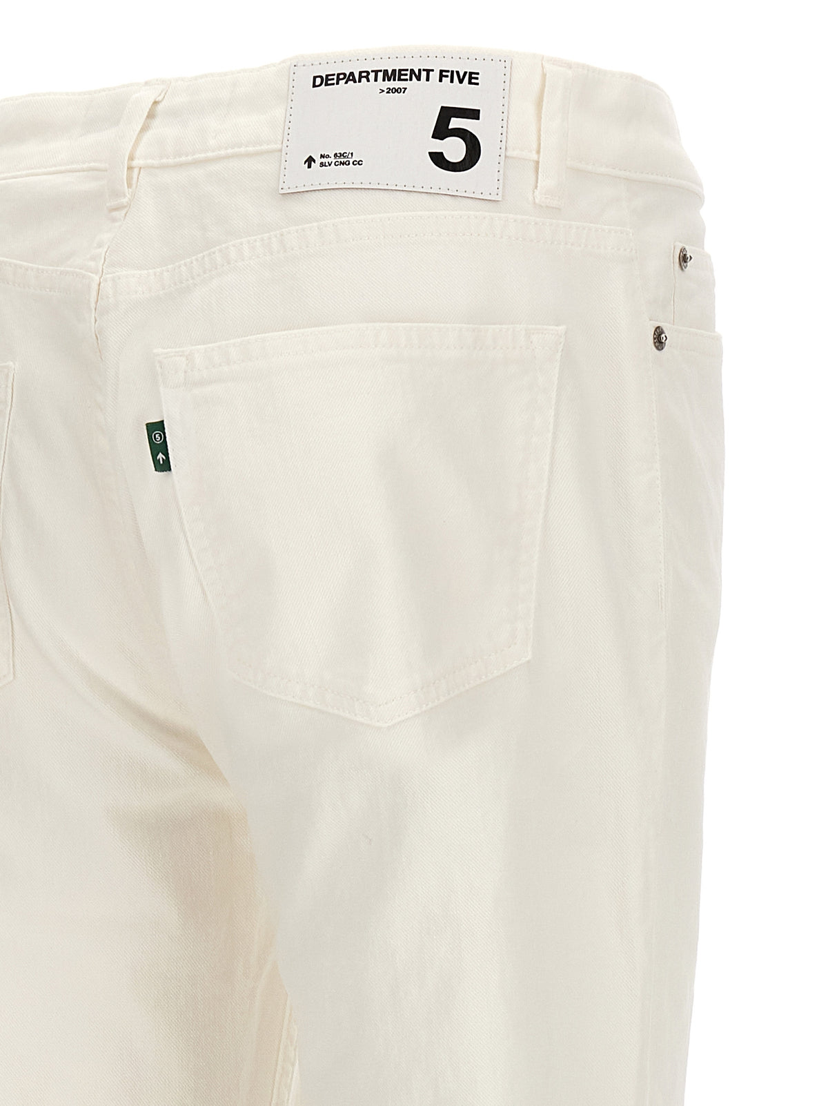 Department 5 Drake White Cotton Straight-Leg Jeans