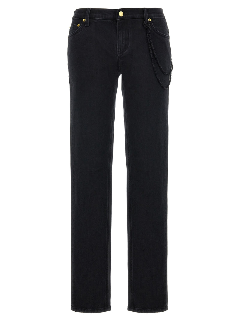 Darkpark Michelle Black Cotton Straight-Leg Jeans