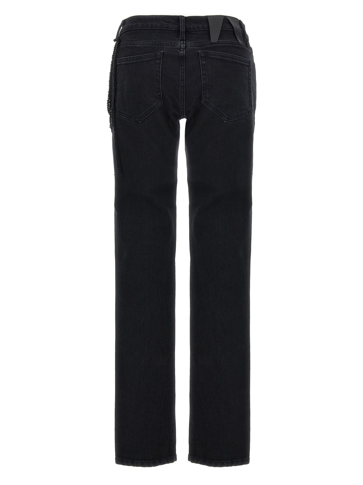 Darkpark Michelle Black Cotton Straight-Leg Jeans