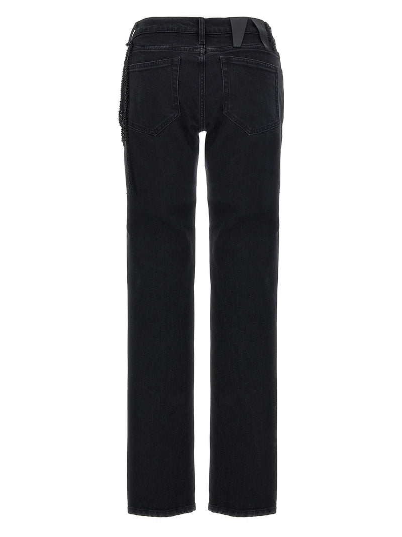 Darkpark Michelle Black Cotton Straight-Leg Jeans
