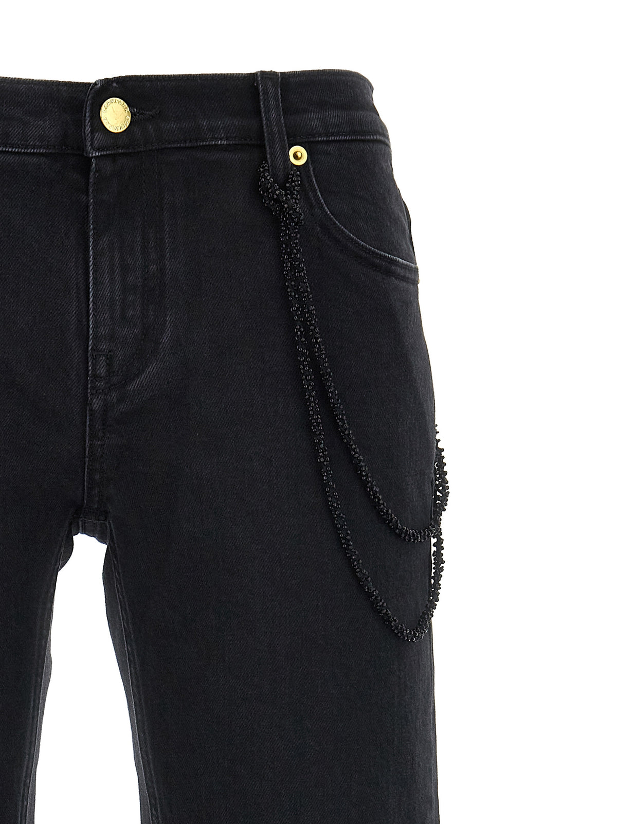 Darkpark Michelle Black Cotton Straight-Leg Jeans