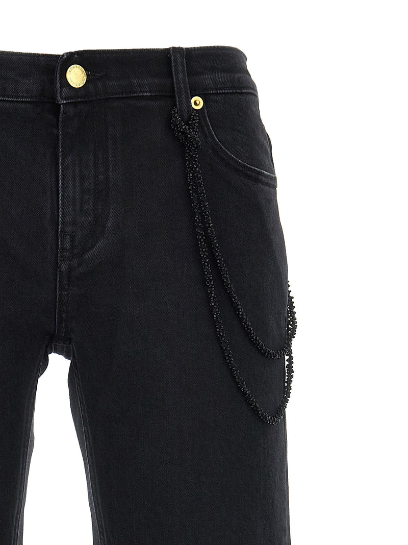 Darkpark Michelle Black Cotton Straight-Leg Jeans