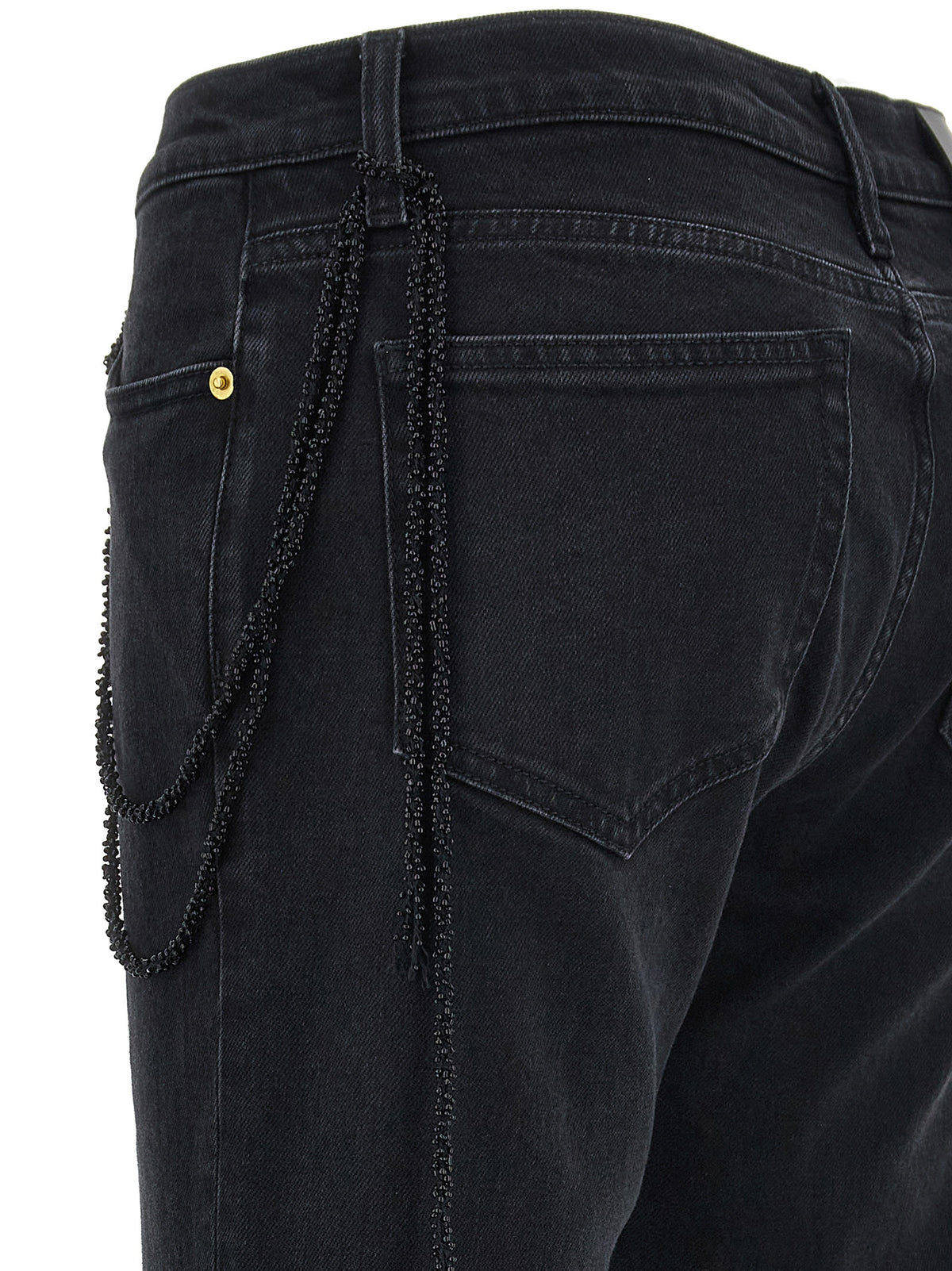 Darkpark Michelle Black Cotton Straight-Leg Jeans