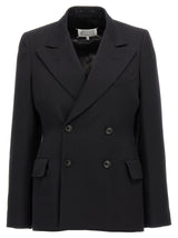Maison Margiela Black Wool Blazer - Timeless Elegance