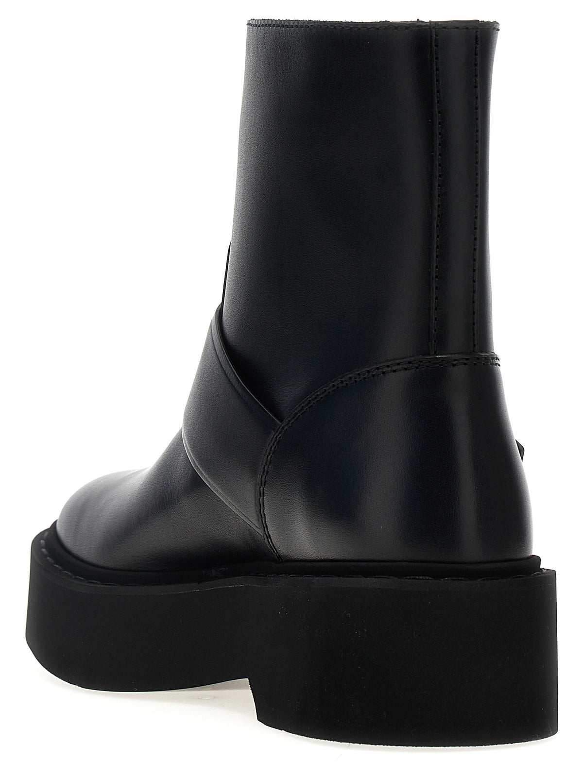 Roger Vivier Black Calfskin Ankle Boots - Viv Rangers