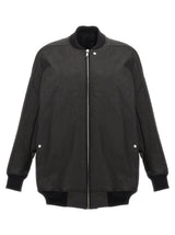 Rick Owens Jumbo Peter Flight Black Cotton Bomber Jacket