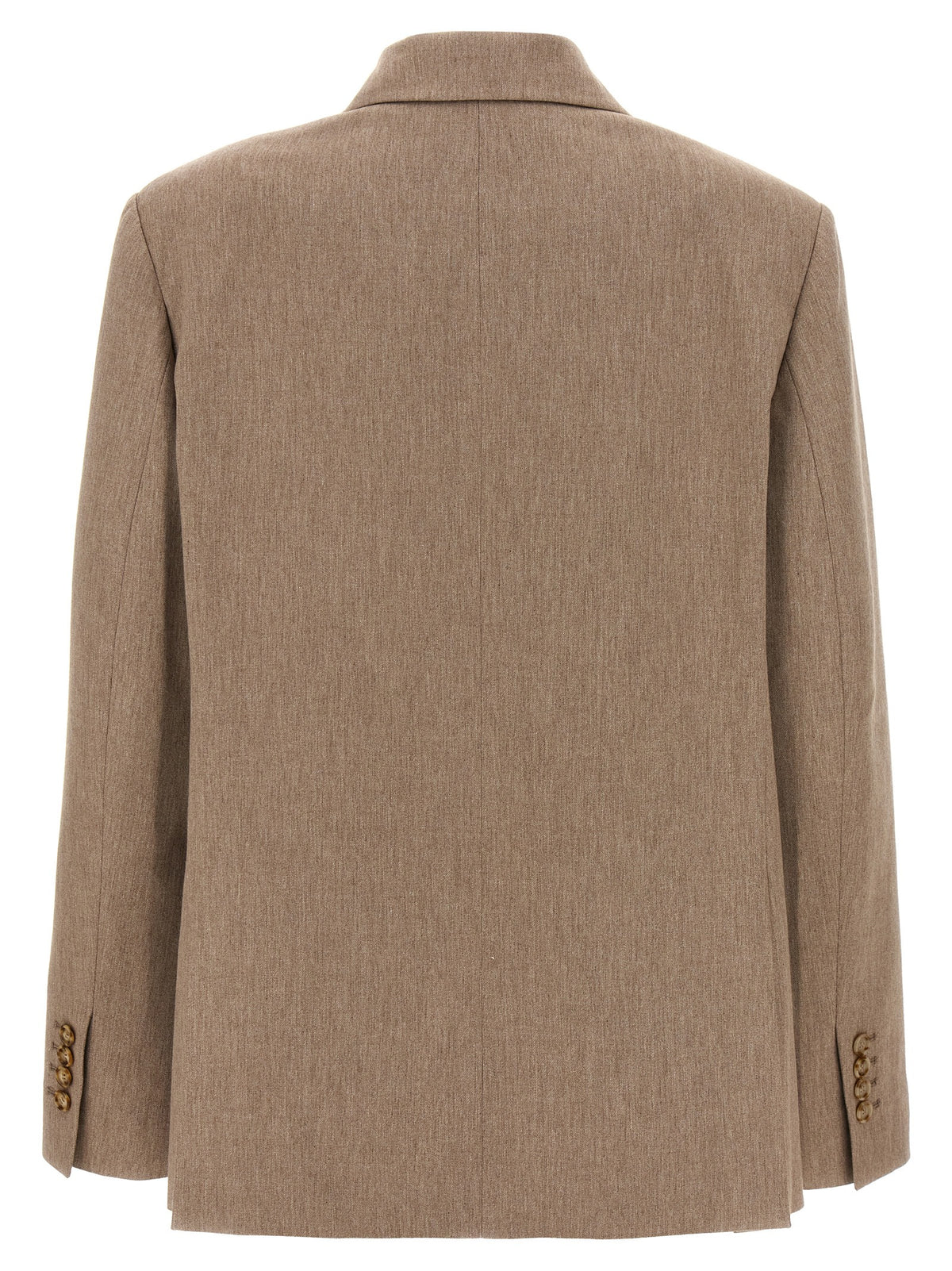 The Andamane Beige Viscose Pixie Blazer