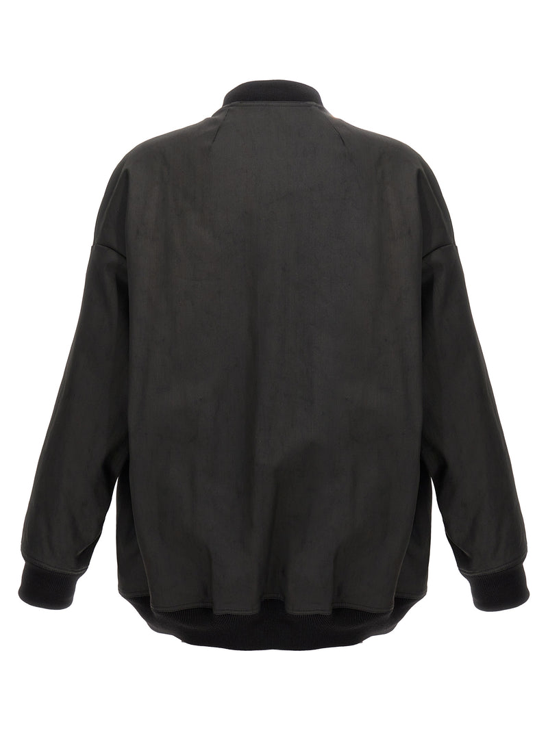Rick Owens Jumbo Peter Flight Black Cotton Bomber Jacket