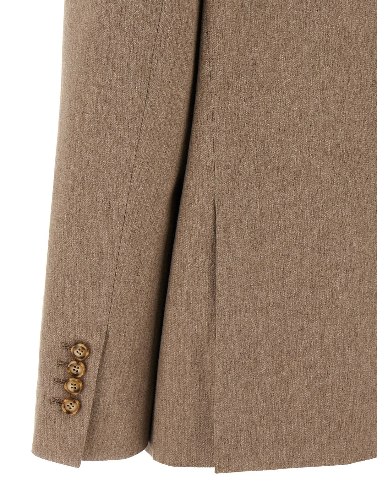 The Andamane Beige Viscose Pixie Blazer