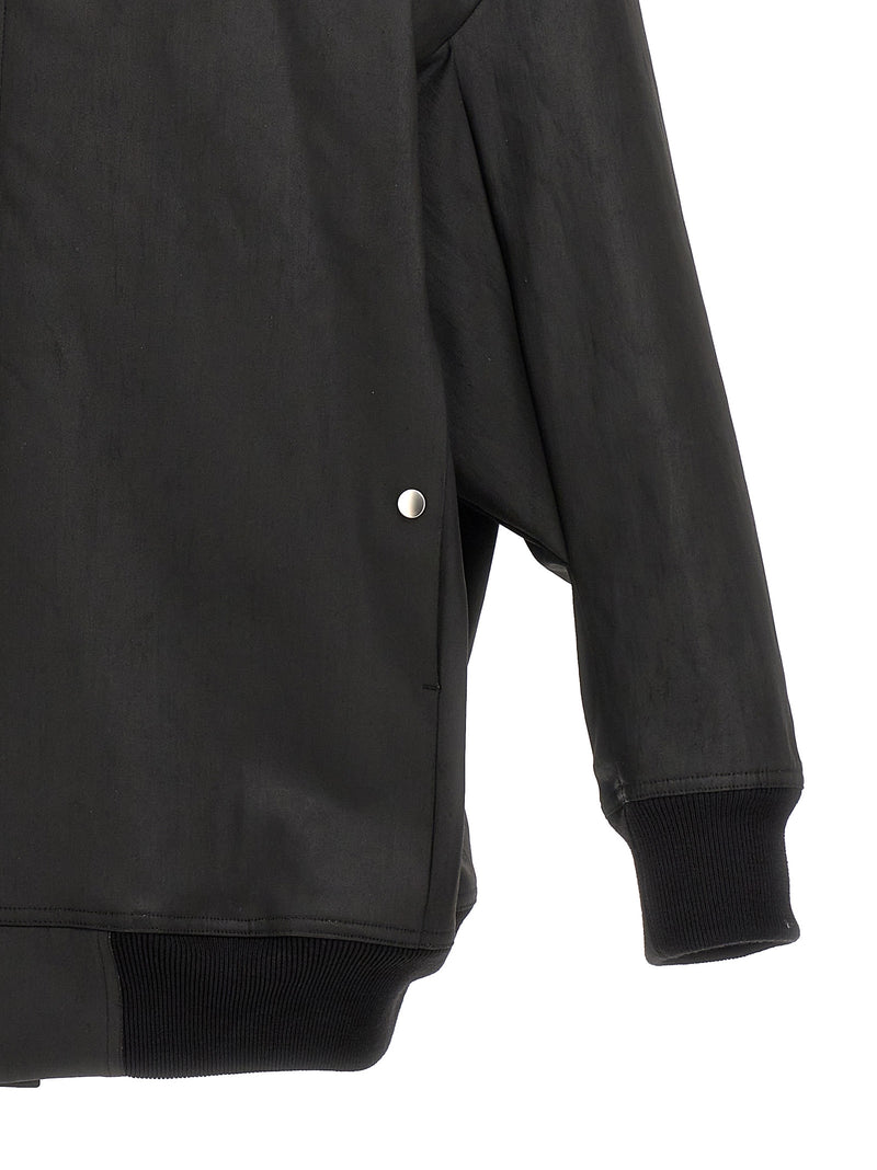 Rick Owens Jumbo Peter Flight Black Cotton Bomber Jacket