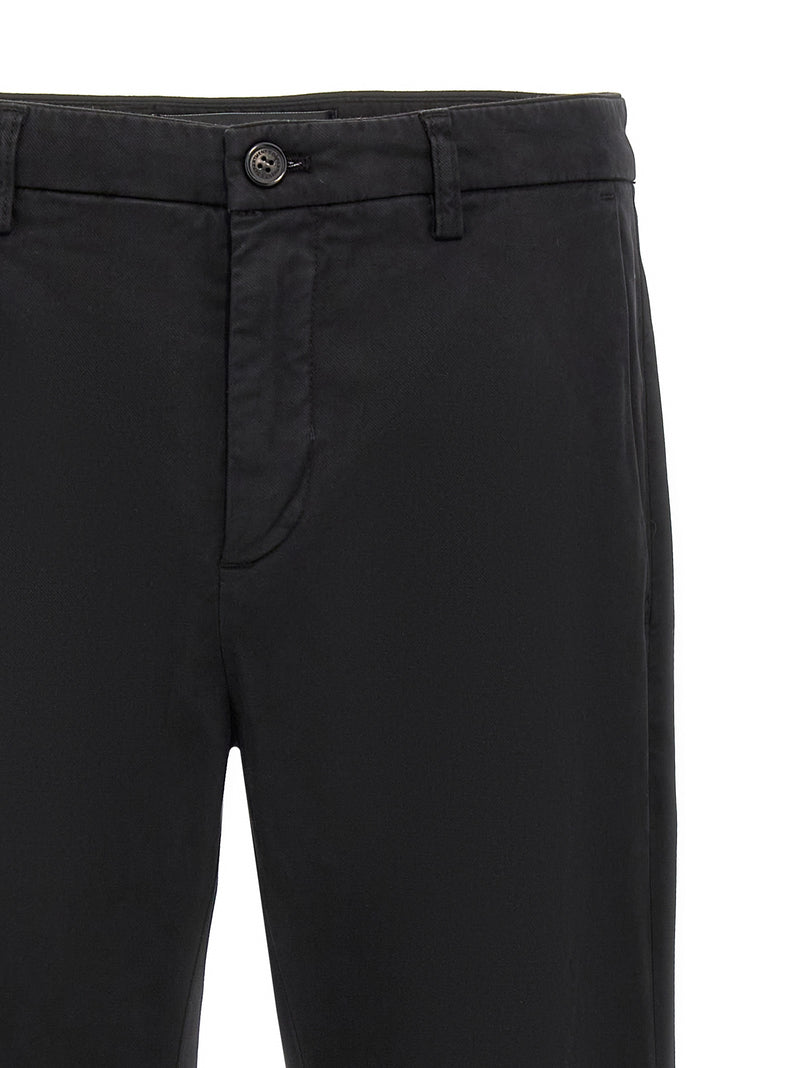 Department 5 Prince Black Cotton Casual Pants for Men