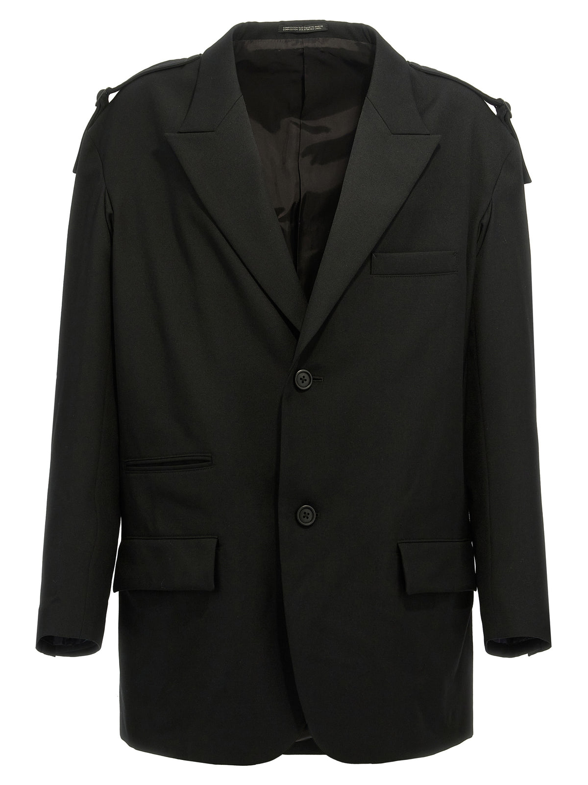 Yohji Yamamoto Black Wool Blazer for Men
