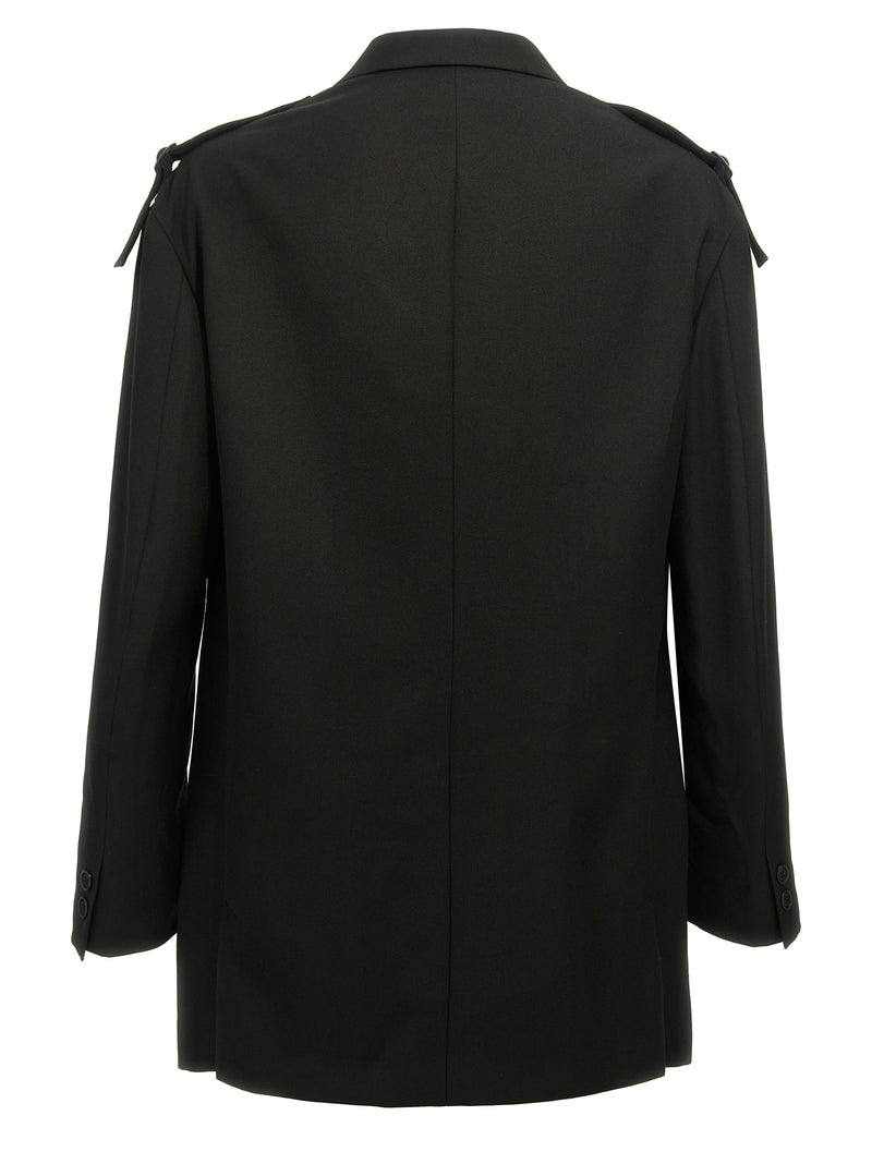 Yohji Yamamoto Black Wool Blazer for Men