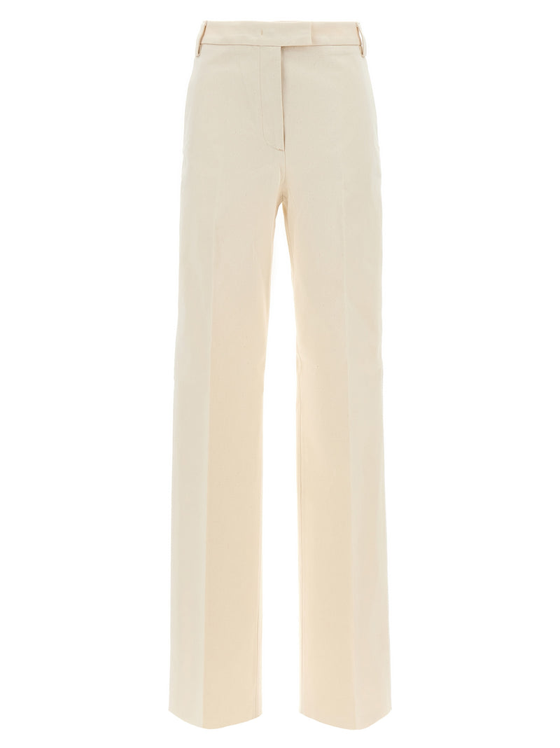 THELATEST Alek Beige Cotton Canvas Pants for Women