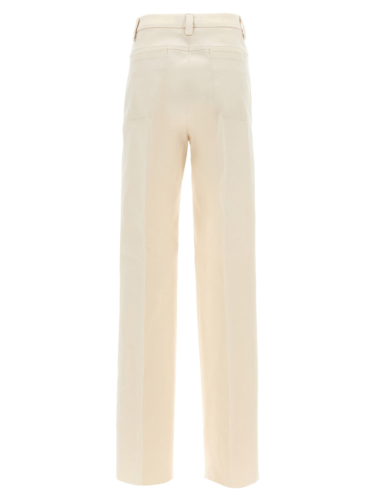 THELATEST Alek Beige Cotton Canvas Pants for Women