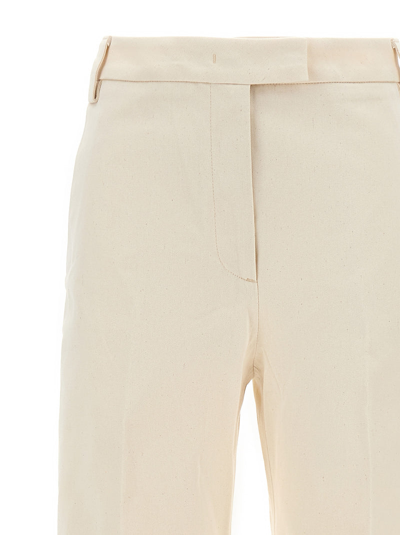 THELATEST Alek Beige Cotton Canvas Pants for Women