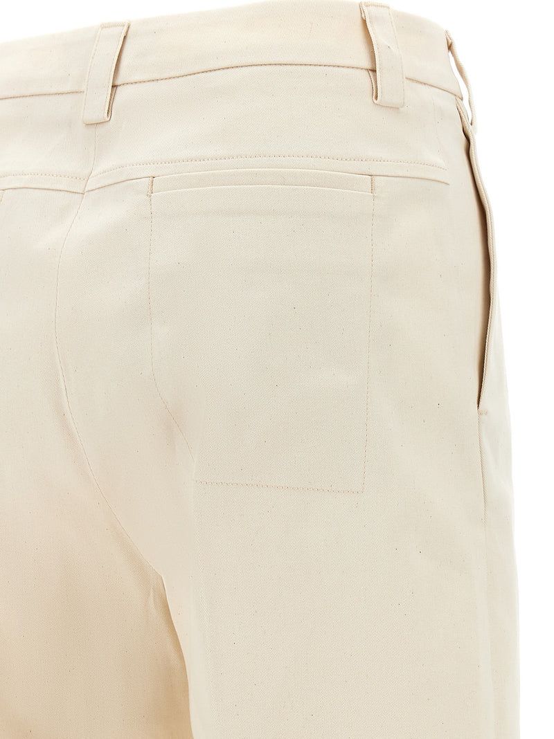 THELATEST Alek Beige Cotton Canvas Pants for Women