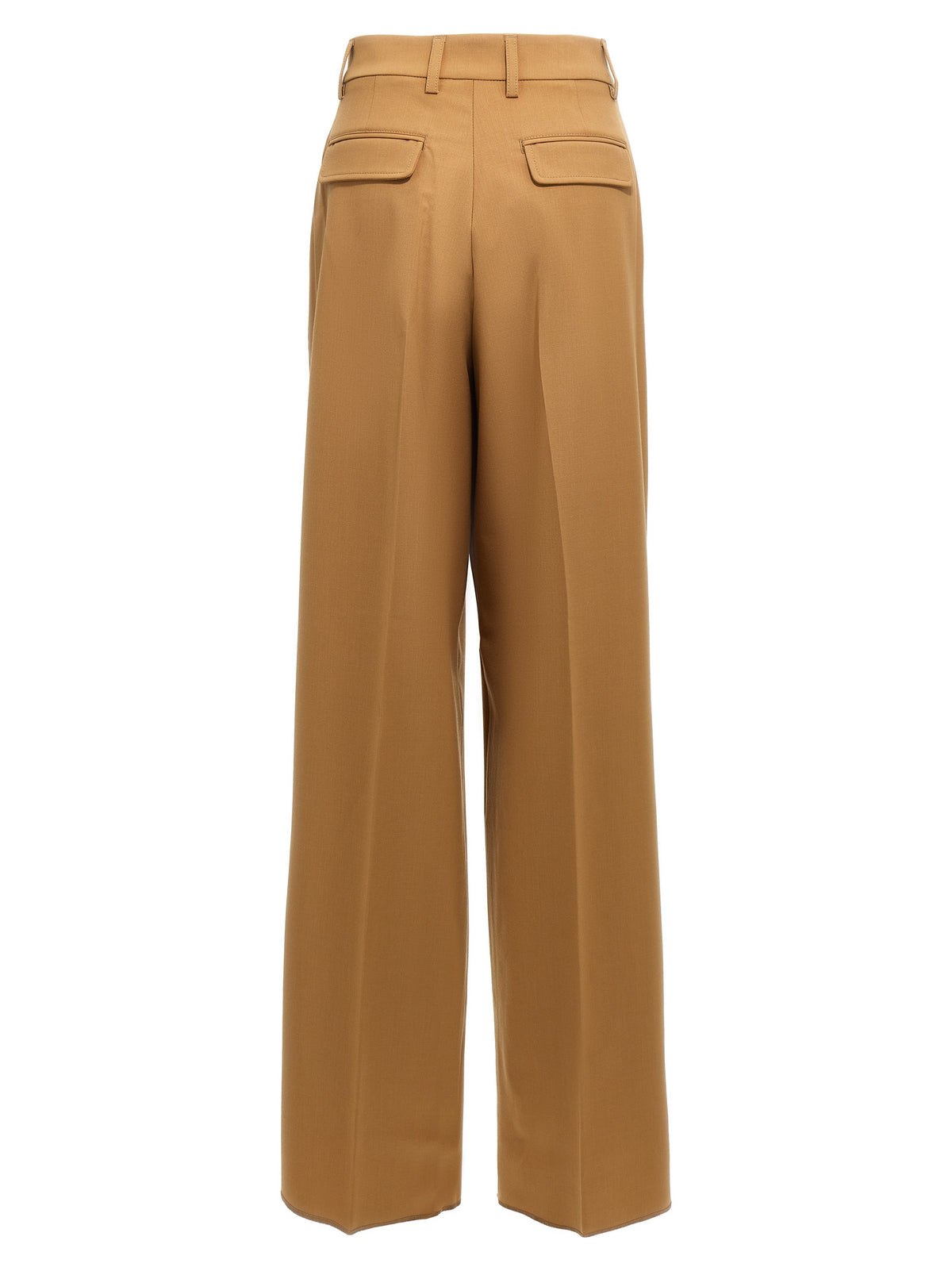 THELATEST Axel Brown Wide-Leg Polyester Pants for Women