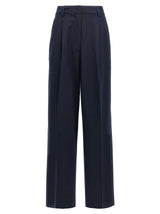 THELATEST Axel Blue Polyester Casual Pants
