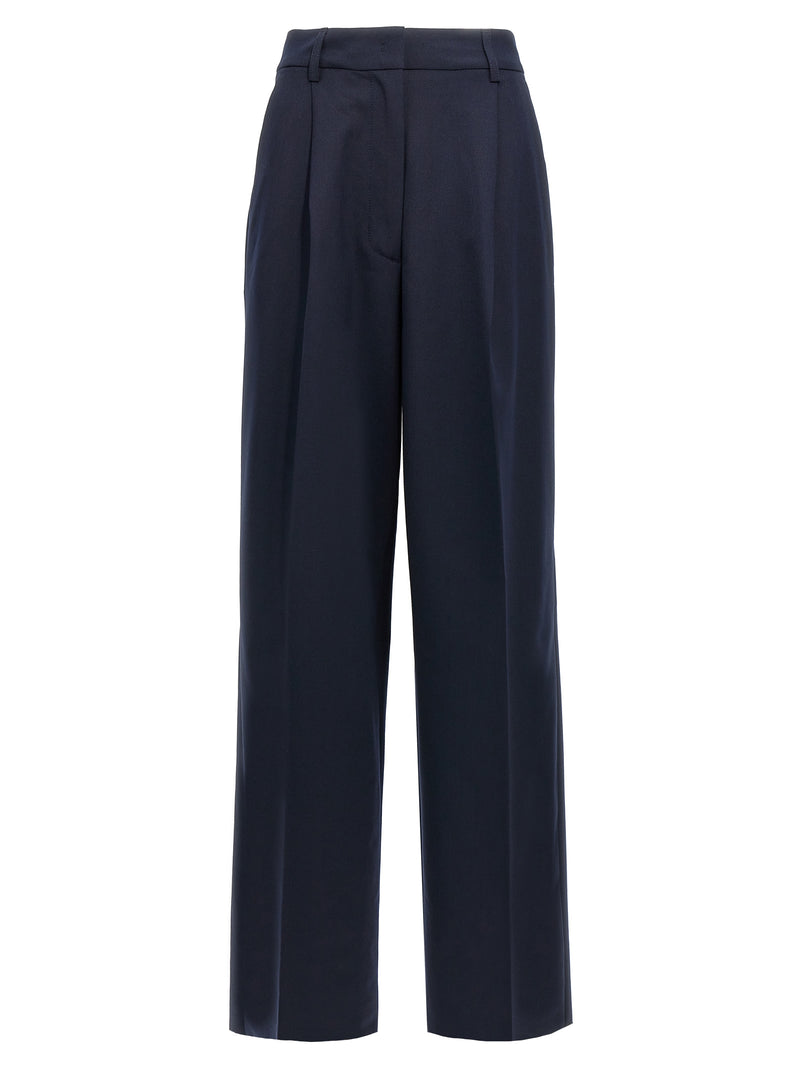 THELATEST Axel Blue Polyester Casual Pants