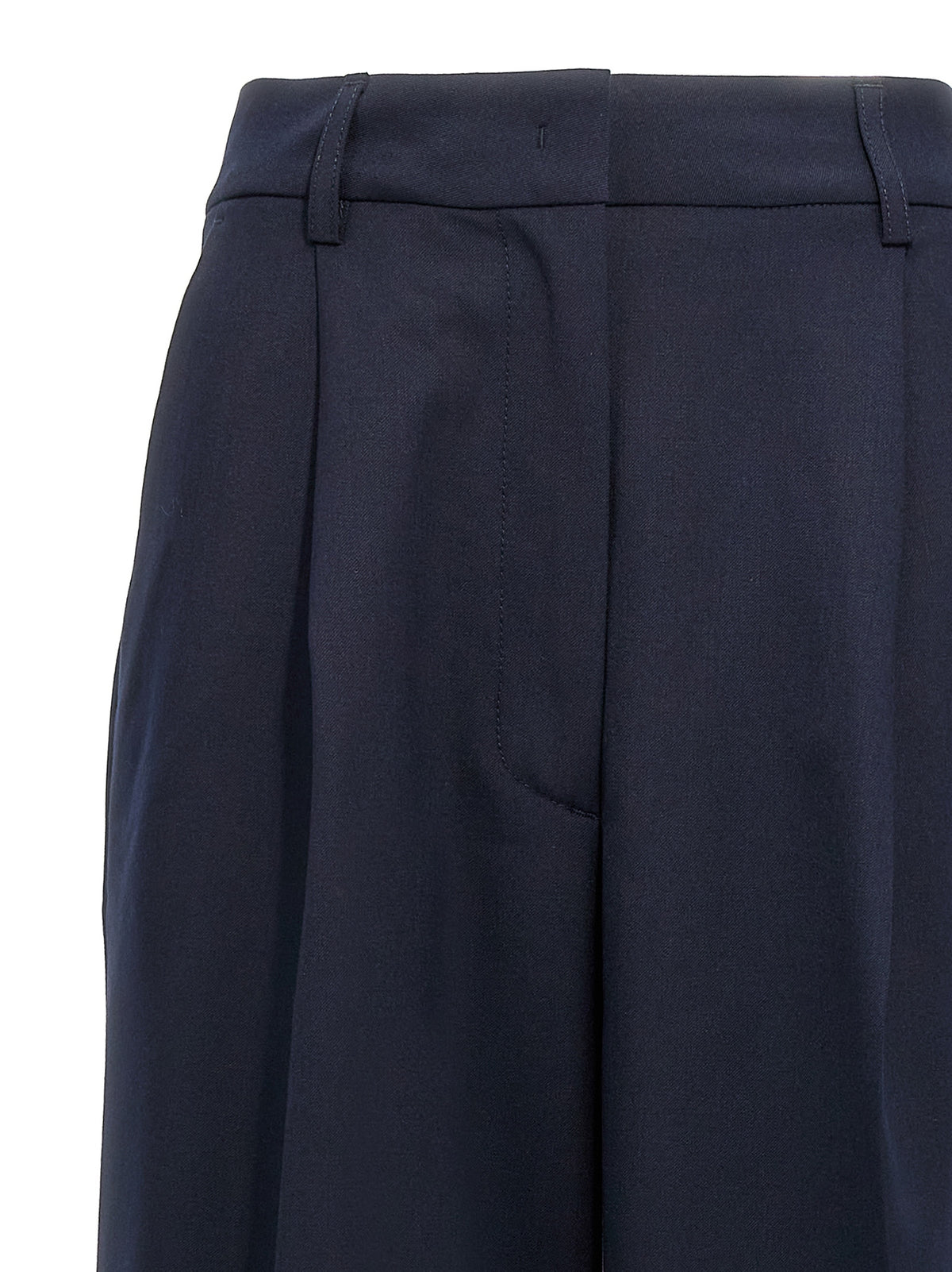 THELATEST Axel Blue Polyester Casual Pants