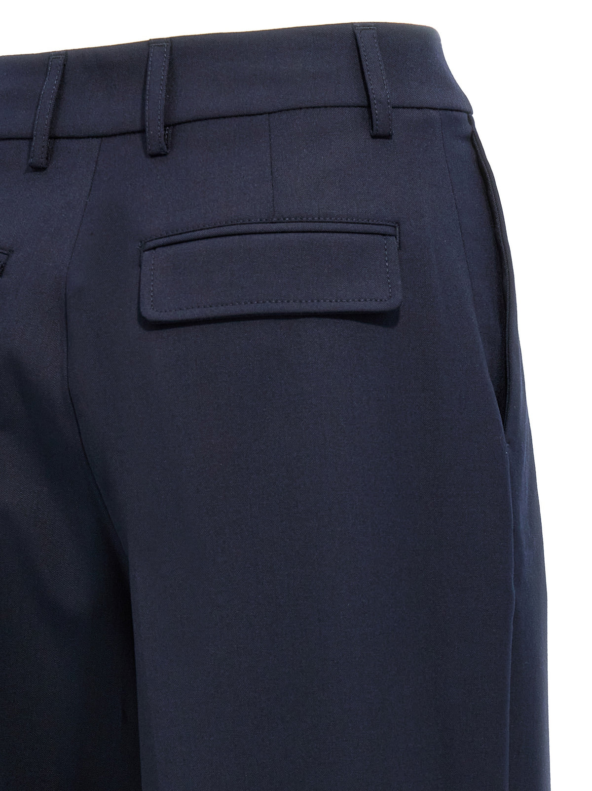 THELATEST Axel Blue Polyester Casual Pants