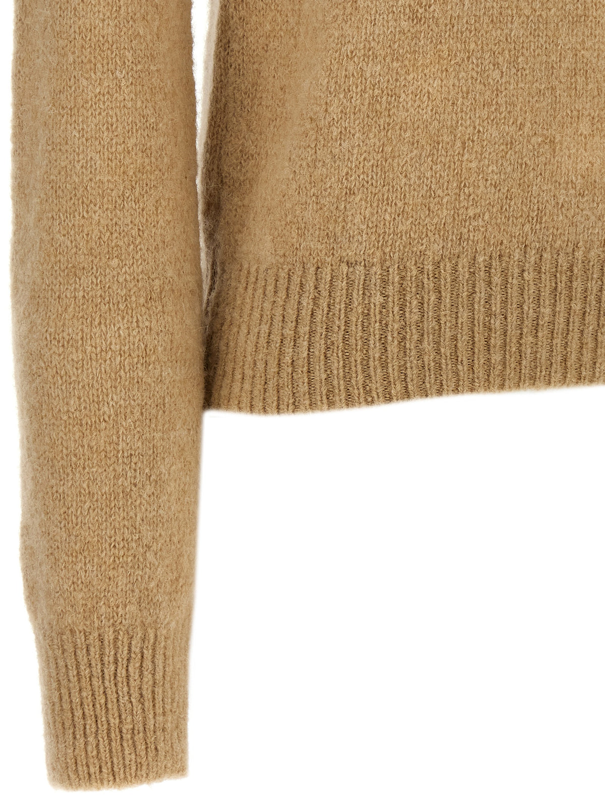 Dries Van Noten Beige Wool Cardigan - Texas Alpaca Blend Sweater