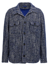 Etro Blue Wool Full-Length Jacket - Stylish & Warm