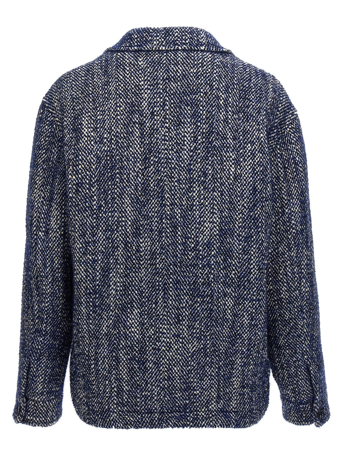Etro Blue Wool Full-Length Jacket - Stylish & Warm