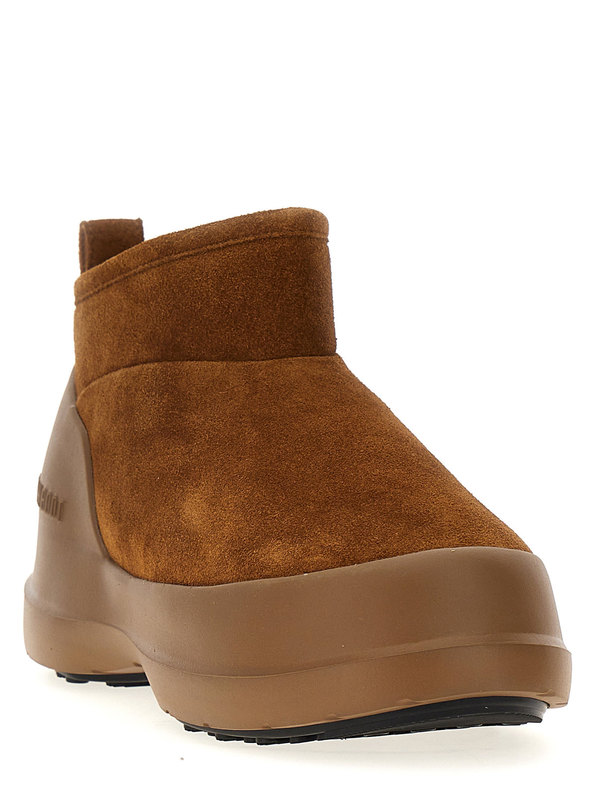 Moon Boot Luna Low Brown Cowhide Flat Boots for Women