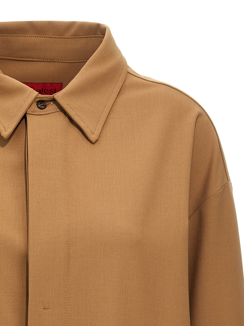 THELATEST Andrea Brown Polyester Blouse for Women