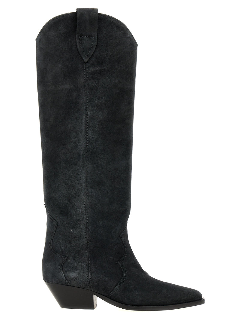 Isabel Marant Black Calfskin Chelsea Boots - Denvee Model