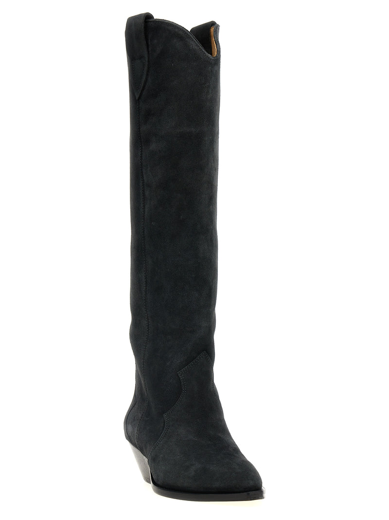 Isabel Marant Black Calfskin Chelsea Boots - Denvee Model