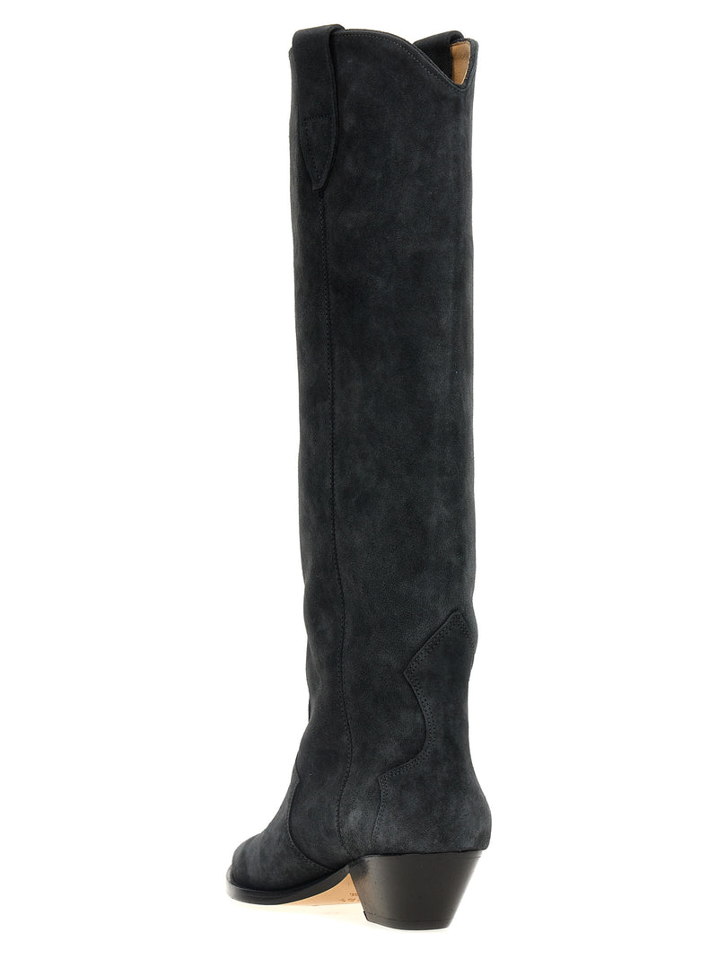 Isabel Marant Black Calfskin Chelsea Boots - Denvee Model