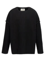 Jil Sander Black Wool Cardigan for Men