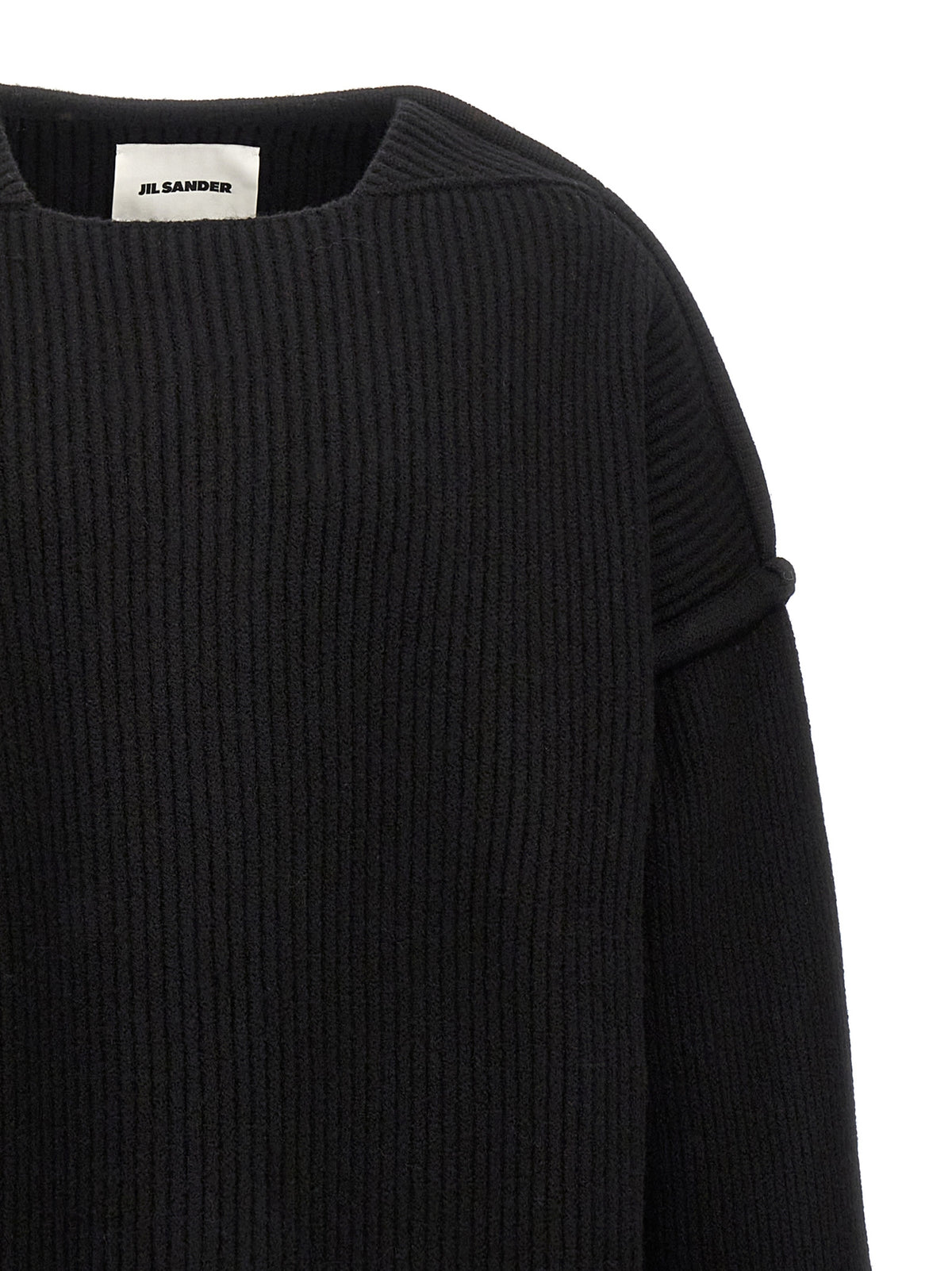 Jil Sander Black Wool Cardigan for Men